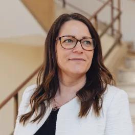 Woman looking slightly off camera